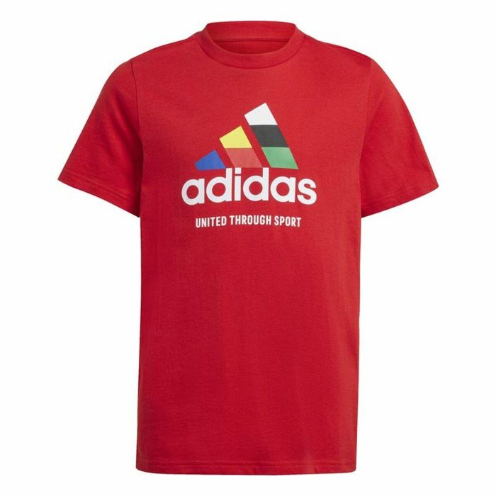 Camiseta de Manga Corta Unisex Adidas Tiro Nations Pack Graphic Rojo 0 Camiseta de Manga Corta Unisex Adidas Tiro Nations Pack Graphic Rojo 0