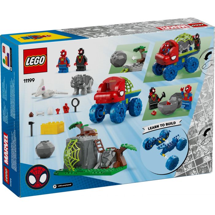 LEGO 11199 Todoterreno Dinosaurio y Equipo Spidey Set de Construcción Marvel con Spidey, Miles Morales, Rino y Spider Fantasma 12 LEGO 11199 Todoterreno Dinosaurio y Equipo Spidey Set de Construcción Marvel con Spidey, Miles Morales, Rino y Spider Fantasma 12