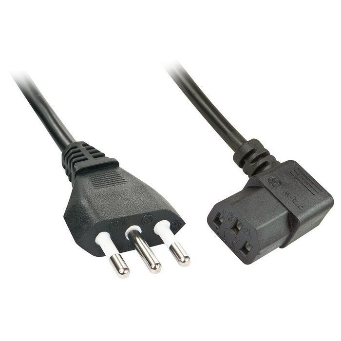 Lindy Cable de Alimentación IEC Acodado 2m Italiano, Resistente a Temperaturas Altas, Para Instalaciones Estrechas y Uso Profesional Lindy Cable de Alimentación IEC Acodado 2m Italiano, Resistente a Temperaturas Altas, Para Instalaciones Estrechas y Uso Profesional
