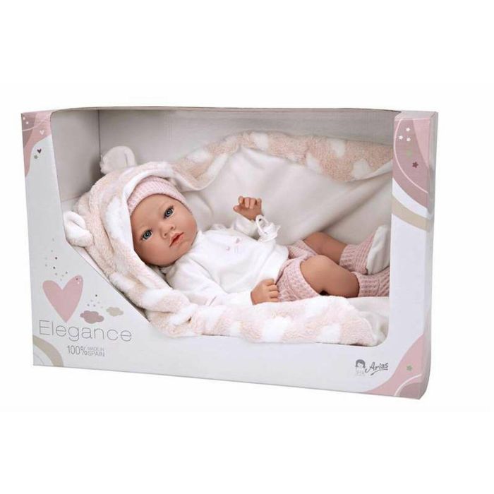 Muñeca elegance 38 cm aria rosa c/ manta (muñeco de peso) (cuerpo vinyl, sexo niña) 15 Muñeca elegance 38 cm aria rosa c/ manta (muñeco de peso) (cuerpo vinyl, sexo niña) 15