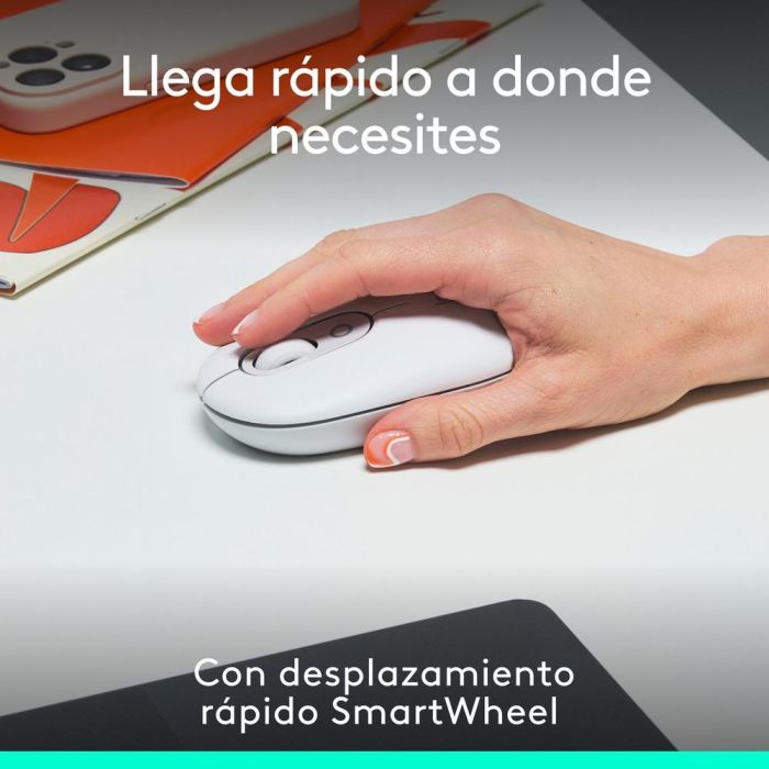 Logitech Pop Mouse Inalámbrico Bluetooth, 1000-4000 DPI, Personalizable, Blanco 2 Logitech Pop Mouse Inalámbrico Bluetooth, 1000-4000 DPI, Personalizable, Blanco 2