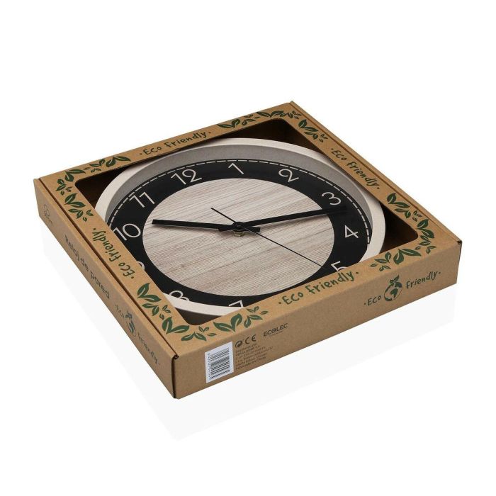 Reloj de Pared Versa Negro Madera 4,2 x 30 x 30 cm 2 Reloj de Pared Versa Negro Madera 4,2 x 30 x 30 cm 2