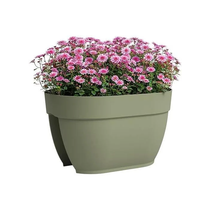 Artevasi CAPRI CAMPANA 40 MA Jardinera Balcón - Verde Ceniza 1