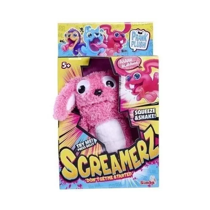 Smoby SIM4006592091361 Screamerz Peluche Interactivo Conejo 27 cm con Sonidos al Agitarlo o Pulsar Botón 2