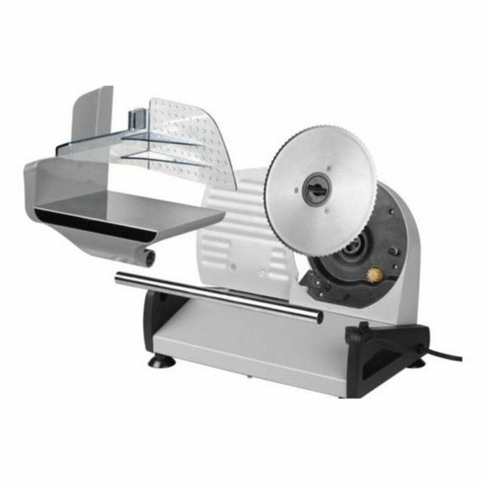 Tristar EM-2099 Cortafiambres Eléctrico 150W para Carne, Queso y Pan con Cuchilla Acero Inoxidable 19cm y Ajuste Grosor 0-15mm 6