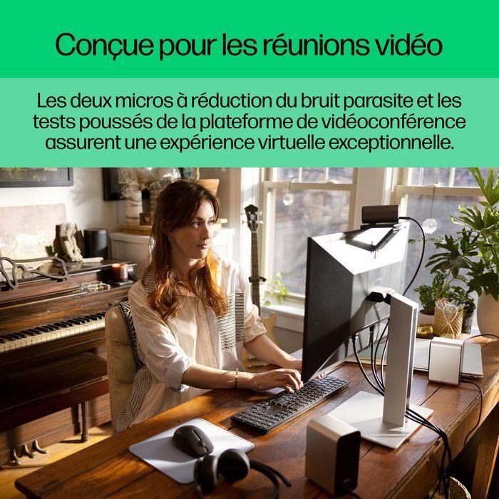 HP 960 Webcam de Streaming 4K para Videollamadas y Contenido en Vivo con Ajustes Automáticos 20 HP 960 Webcam de Streaming 4K para Videollamadas y Contenido en Vivo con Ajustes Automáticos 20