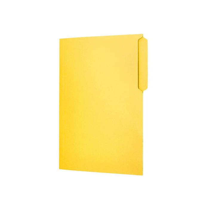 Subcarpeta Cartulina Liderpapel Folio Pestaña Superior 240 gr-M2 Amarillo 50 unidades 8