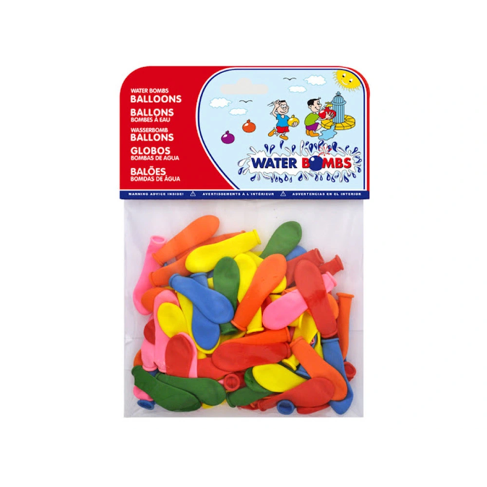 Blanca Globos de Agua 100% Látex Biodegradable Bolsa 100 Unidades Colores Surtidos 1