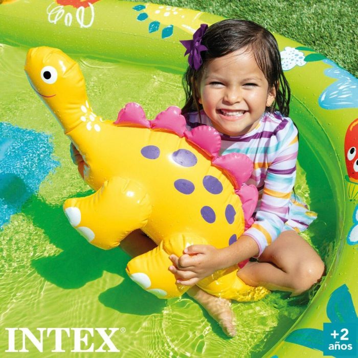 Piscina Hinchable para Niños Intex Parque de juegos Dinosaurios 191 x 58 x 152 cm (3 Unidades) 1