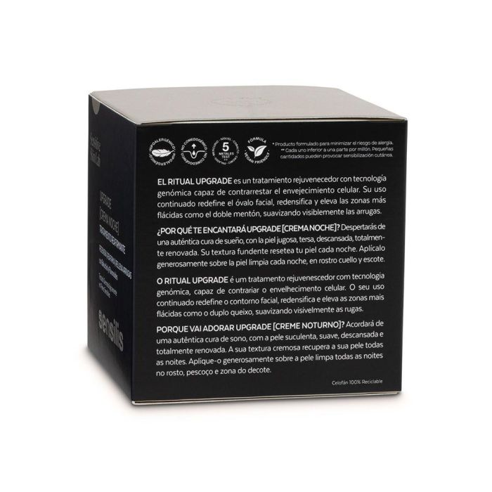 Sensilis UPGRADE Crema de Noche Reafirmante Antiarrugas 50 ml 3