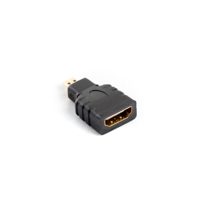 Lanberg Adaptador HDMI Hembra a Micro HDMI, Versión 1.4, Full HD 1080p, Conectores Bañados en Oro