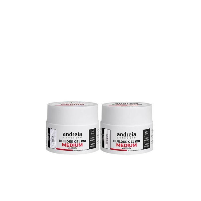 Builder Gel Medium Viscosity Soft White 22 grs Andreia