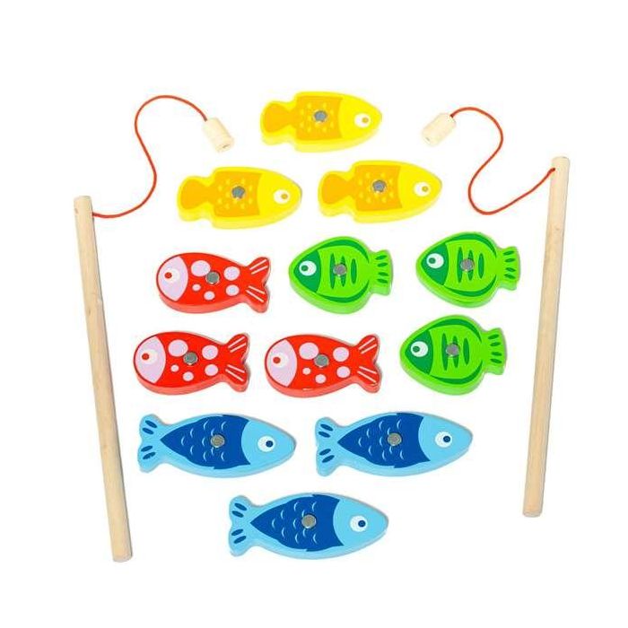 Juego de pesca de madera. 22x22x8.50cm 6 Juego de pesca de madera. 22x22x8.50cm 6