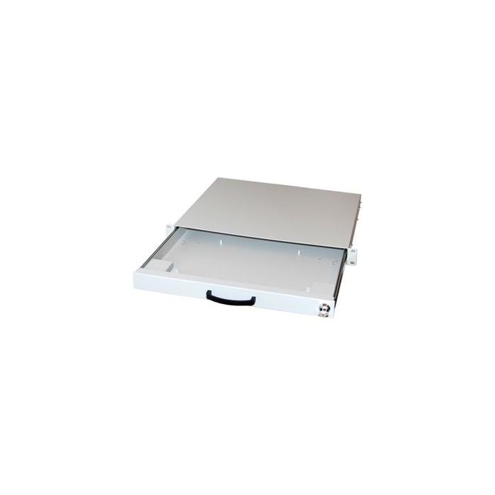 EQUIP Tastatureinschub Rack 1U, extraíble y con cerradura, gris