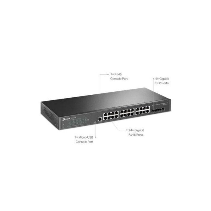 TP-Link Omada SG3428 switch Gestionado L2/L3 Gigabit Ethernet (10/100/1000) 1U Negro 1 TP-Link Omada SG3428 switch Gestionado L2/L3 Gigabit Ethernet (10/100/1000) 1U Negro 1