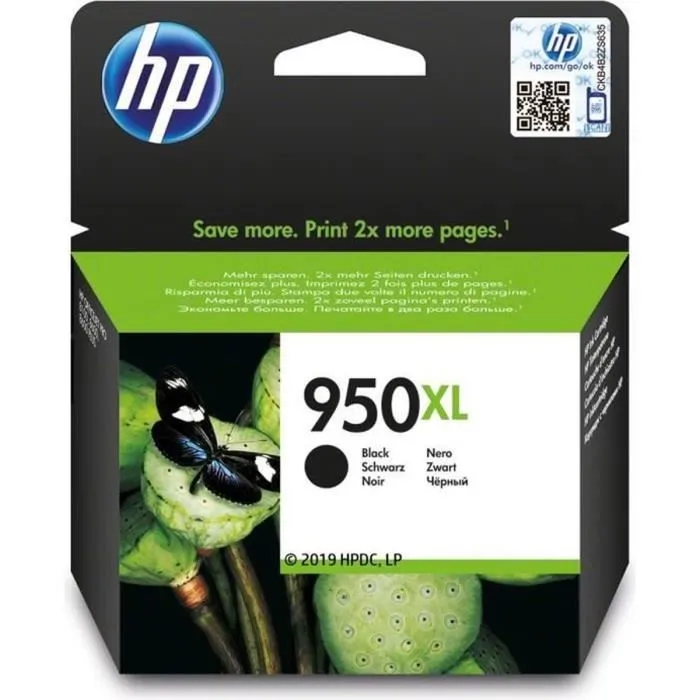 HP Cartucho Tinta Negro Alto Rendimiento 950XL CN045AE Original para HP OfficeJet Pro 251dw, 276dw, 8100, 8600, 8610, 8620 0 HP Cartucho Tinta Negro Alto Rendimiento 950XL CN045AE Original para HP OfficeJet Pro 251dw, 276dw, 8100, 8600, 8610, 8620 0