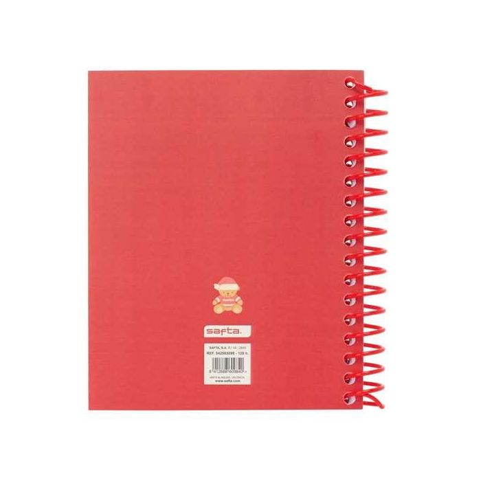Bloc a6 120 hojas osito rojo felices fiestas 11,8x14,6xcm 1 Bloc a6 120 hojas osito rojo felices fiestas 11,8x14,6xcm 1