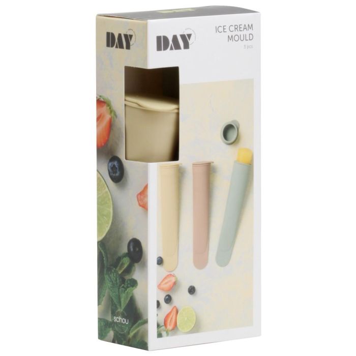 Day Juego de 3 Moldes para Helado de Silicona, 80 ml Cada Uno, Arena Natural, Verde Musgo, Amarillo Arena 2 Day Juego de 3 Moldes para Helado de Silicona, 80 ml Cada Uno, Arena Natural, Verde Musgo, Amarillo Arena 2