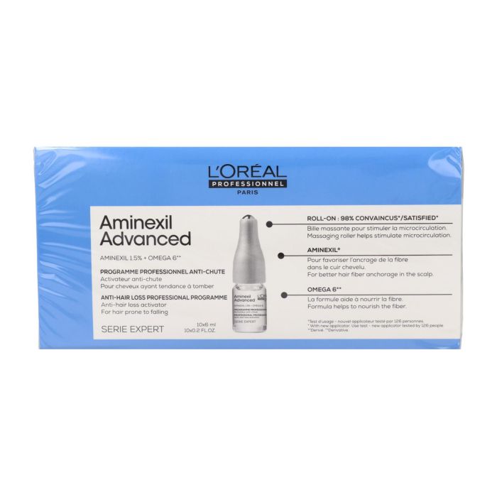 L'Oréal Professionnel Paris Aminexil Advanced Ampollas Enriquecidas Con Activos Dermatológicos Para Cabello 10 X 6 mL