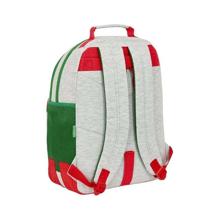 Mochila Escolar Benetton Pop Gris (32 x 42 x 15 cm) 1 Mochila Escolar Benetton Pop Gris (32 x 42 x 15 cm) 1