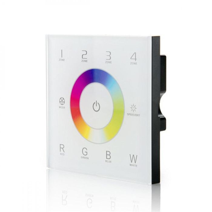Controlador LED Táctil a Distancia DMX512 Empotrable 4 Zonas RGBW Unicolor 5-24V DC Panel Dimable Sin Parpadeo 3 Controlador LED Táctil a Distancia DMX512 Empotrable 4 Zonas RGBW Unicolor 5-24V DC Panel Dimable Sin Parpadeo 3
