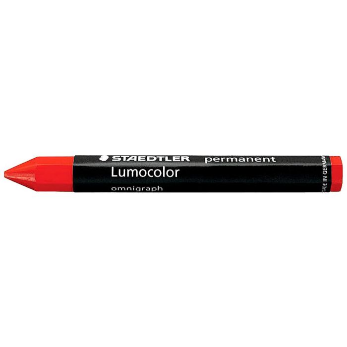 Cera Staedtler Para Marcar Rojo Lumocolor Permanente Omnigraph 236 Caja De 12 Unidades 1