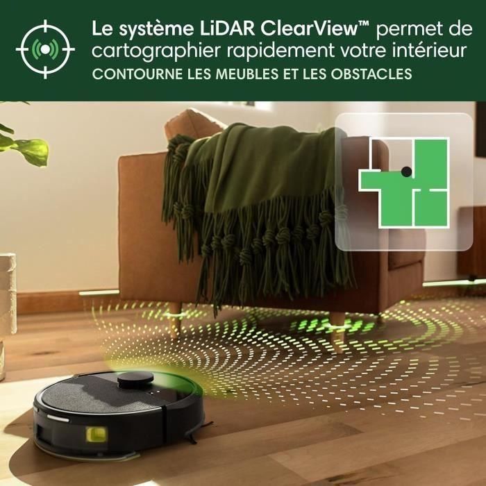iRobot IR5061042263186 Robot Aspirador y Friegasuelos Roomba 105 Combo Autoempty, 7000 Pa Succión, 2h Batería, 400 ml, Negro 4