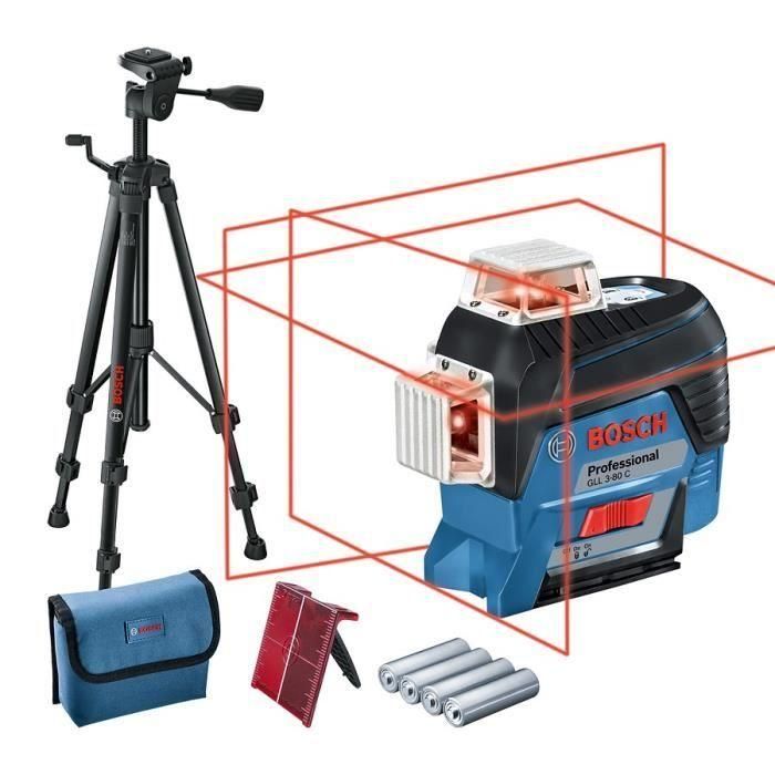 Líneas láser GLL 3-80 C + BT 150 trípode (versión de batería) Bosch Líneas láser GLL 3-80 C + BT 150 trípode (versión de batería) Bosch