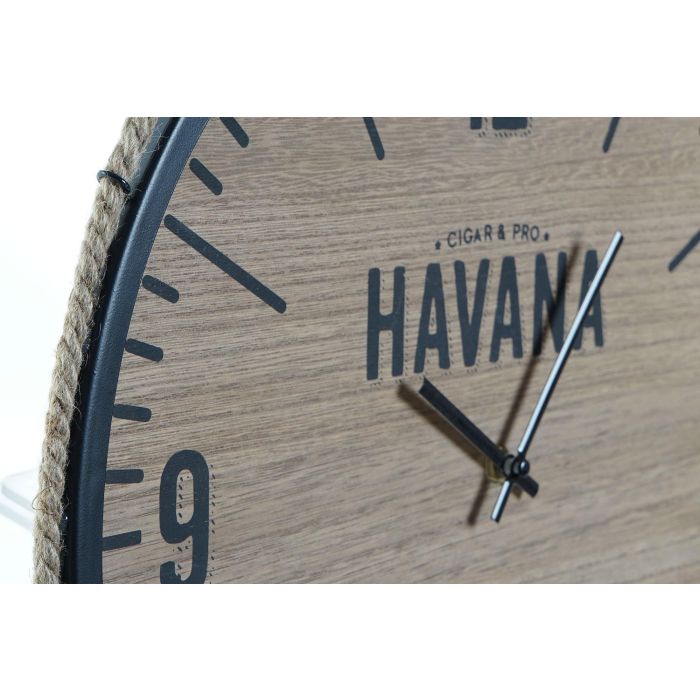 DKD Home Decor Reloj de Pared Loft Estilo Retro Industrial MDF Natural Negro 63cm (2 Unidades) 1 DKD Home Decor Reloj de Pared Loft Estilo Retro Industrial MDF Natural Negro 63cm (2 Unidades) 1