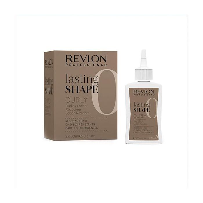 Revlon Loción Rizadora L/shape Curly para Cabello Resistente 3x100 ml
