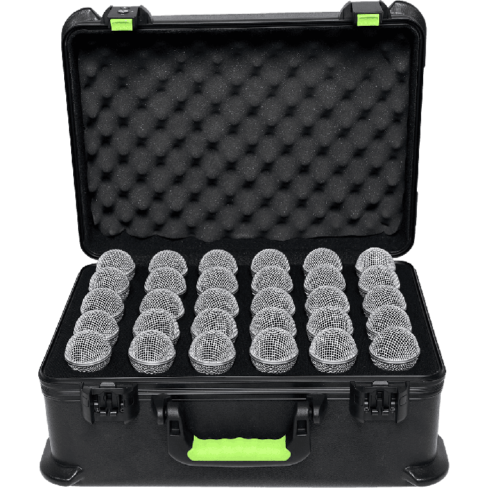 SBG Estuche de Transporte de Polietileno para 30 Micrófonos con Cierre TSA 3