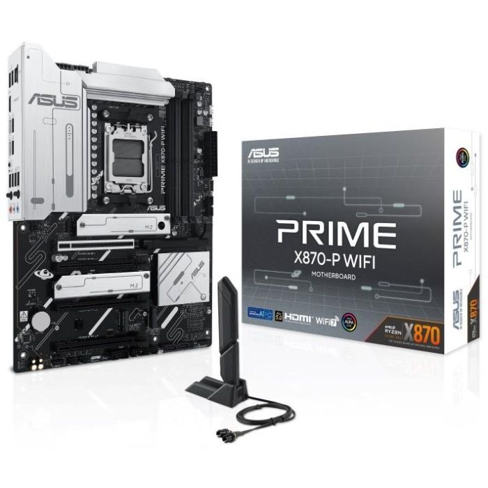 Asus 90MB1IS0-M0EAY0 Placa Base Prime X870-P Socket AM5 para AMD Ryzen 9000 WiFi 7 DDR5 PCIe 5.0 4x M.2 2.5GbE USB4 ATX 0 Asus 90MB1IS0-M0EAY0 Placa Base Prime X870-P Socket AM5 para AMD Ryzen 9000 WiFi 7 DDR5 PCIe 5.0 4x M.2 2.5GbE USB4 ATX 0