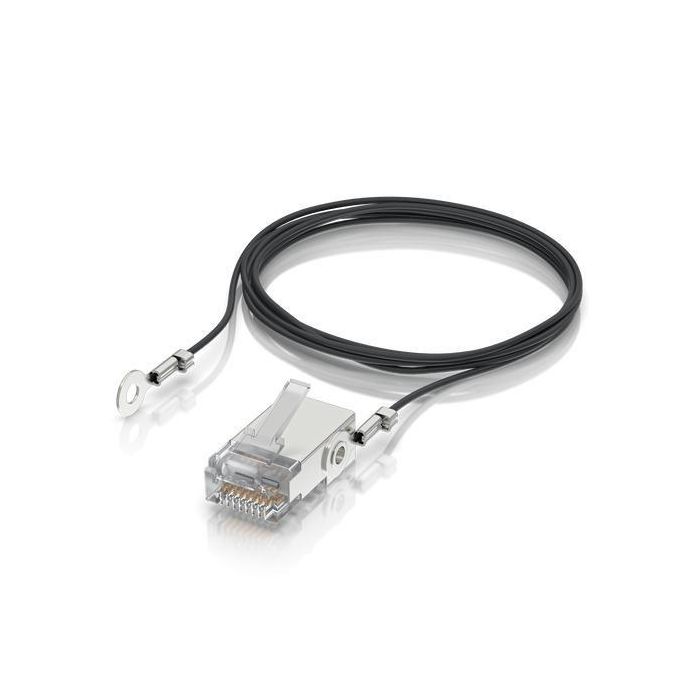 Ubiquiti Conector de Protección contra Sobretensiones RJ45 Blindado para Cables Ethernet UISP (Pro/Carrier) con Gancho para Hilo de Drenaje 5