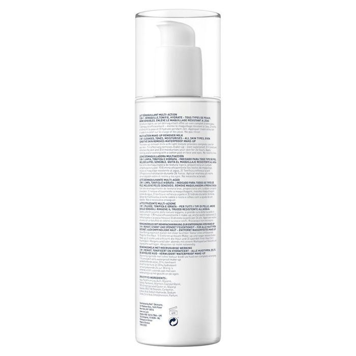 Roc Leche Desmaquillante 3 en 1 Limpiador Facial 400 ml Elimina Maquillaje Tonifica Hidrata Todo Tipo de Pieles 1