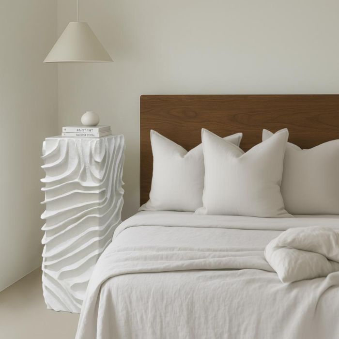 DKD Home Decor Pedestal Scandi Moderno Blanco 29x80x29 cm - Estilizado Soporte Decorativo para Interior de MDF y Papel Maché 2 DKD Home Decor Pedestal Scandi Moderno Blanco 29x80x29 cm - Estilizado Soporte Decorativo para Interior de MDF y Papel Maché 2