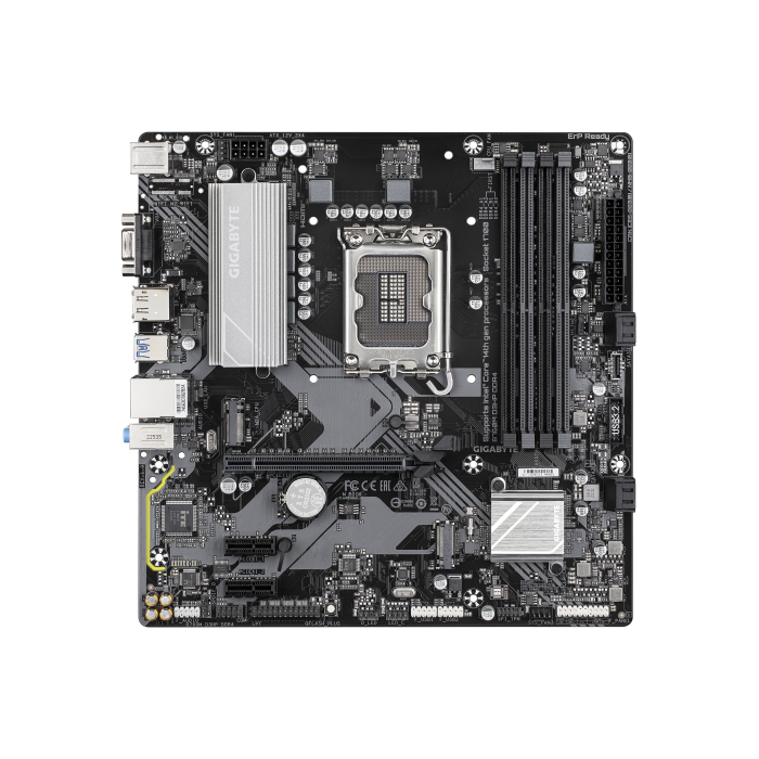 Gigabyte B760M D3HP DDR4 G10 Placa Base Compatible con CPUs Intel Core 14ª Gen, VRM Digital 4+1+1 Fases, DDR4 OC hasta 5333MHz, 2xPCIe 4.0 M.2, LAN GbE, USB 3.2 Gen1 1