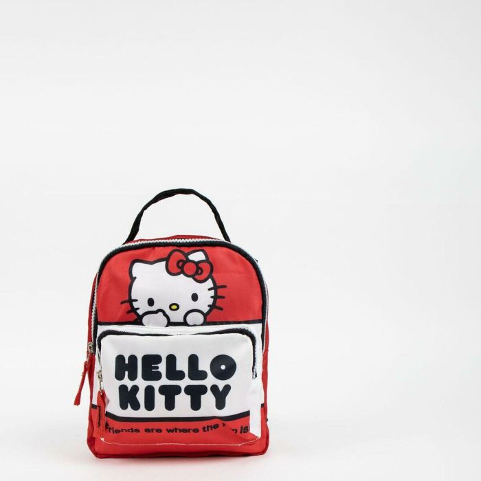 Mochila Escolar Hello Kitty Rojo 4