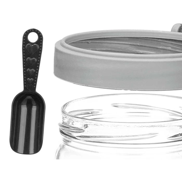 Bote Multiuso Vivalto 425 ml Gris, 11x11x8.5 cm, Cristal y Plástico (12 Unidades) 3 Bote Multiuso Vivalto 425 ml Gris, 11x11x8.5 cm, Cristal y Plástico (12 Unidades) 3