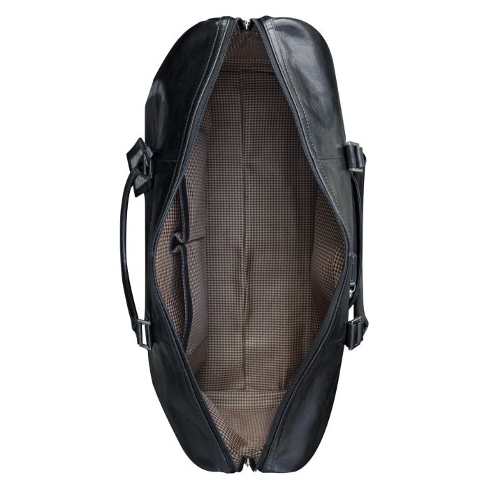 Dbramante1928 Kastrup 2 Weekender Bag - Bolso de Mano de Cuero Unisex Negro, Cremallera, Bolsillo Frontal, Asa y Bandolera Extraíble 1 Dbramante1928 Kastrup 2 Weekender Bag - Bolso de Mano de Cuero Unisex Negro, Cremallera, Bolsillo Frontal, Asa y Bandolera Extraíble 1