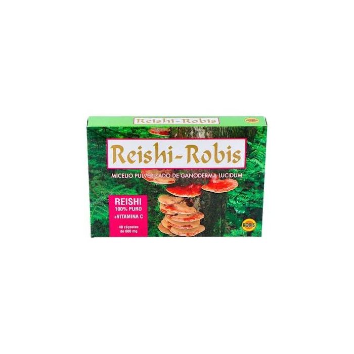 Robis Reishi 40 cápsulas: Tensión alta, colesterol, antioxidante, calmante nervioso y fatiga crónica