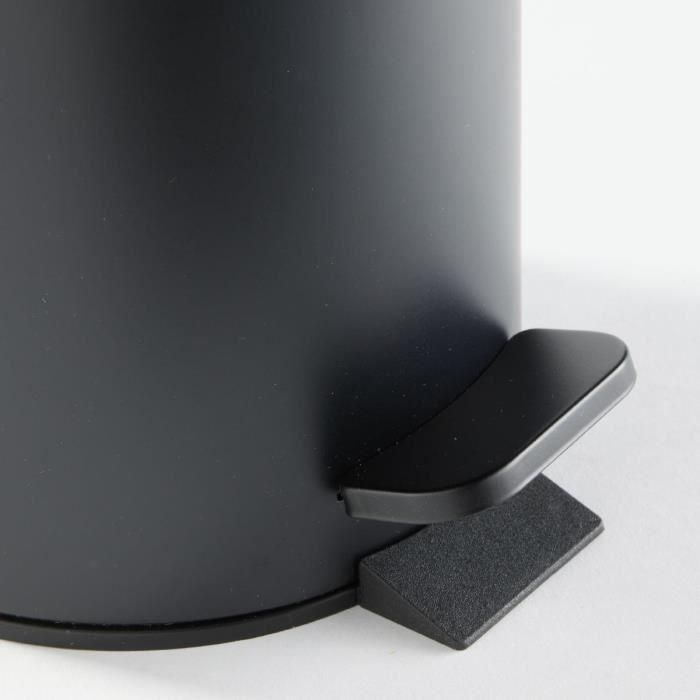 Papelera de baño - HOY - UTILITY - 3 L - Ø 17 x H 25 cm - Polipropileno - Negro suave 1 Papelera de baño - HOY - UTILITY - 3 L - Ø 17 x H 25 cm - Polipropileno - Negro suave 1