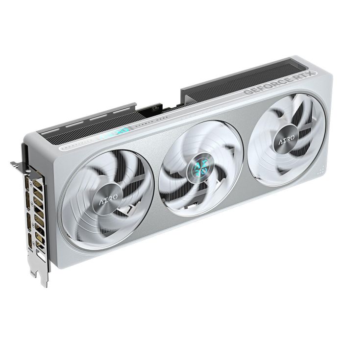 Gigabyte Tarjeta Gráfica GeForce RTX 5070 AERO OC 12GB GDDR7 3x WINDFORCE Blanco GV-N5070AERO OC-12GD 4