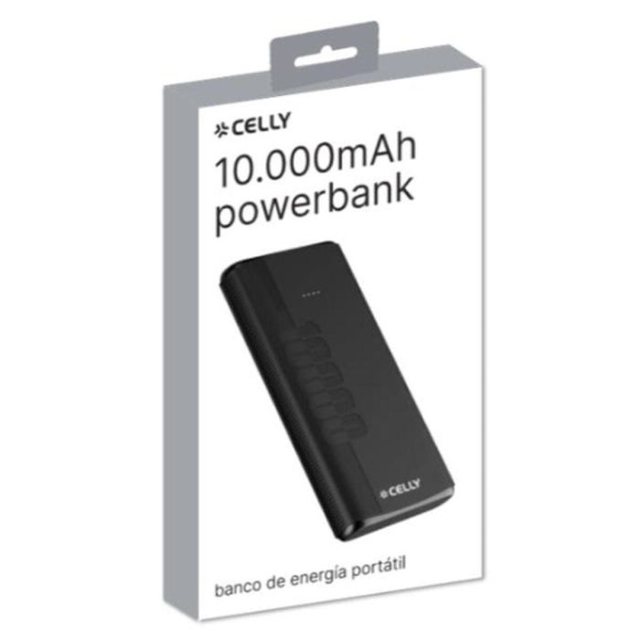 Powerbank Celly PBENERGY10SP Negro 10000 mAh 2 Powerbank Celly PBENERGY10SP Negro 10000 mAh 2