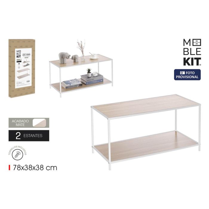 Mueble Auxiliar 2 Niveles Mad-Metal Moblekit (3 Unidades) 0 Mueble Auxiliar 2 Niveles Mad-Metal Moblekit (3 Unidades) 0