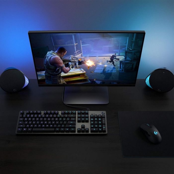 Logitech G G512 Teclado mecánico para juegos LIGHTSYNC RGB Carbono, alto rendimiento con interruptores mecánicos y relé USB 6 Logitech G G512 Teclado mecánico para juegos LIGHTSYNC RGB Carbono, alto rendimiento con interruptores mecánicos y relé USB 6