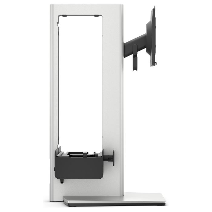 DELL OSS25 Soporte de Monitor VESA 100x100 mm, Ajuste de Altura, para Pantallas de 19" a 27", Negro/Plata 2