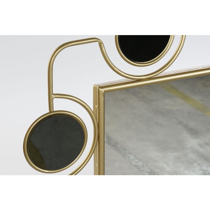 DKD Home Decor Espejo Dorado Negro 2 x 100 x 70 cm 1