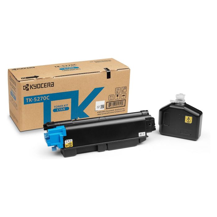 KYOCERA TK5270C TONER CIAN PARA ECOSYS M6230/6630cidn 6000 pag