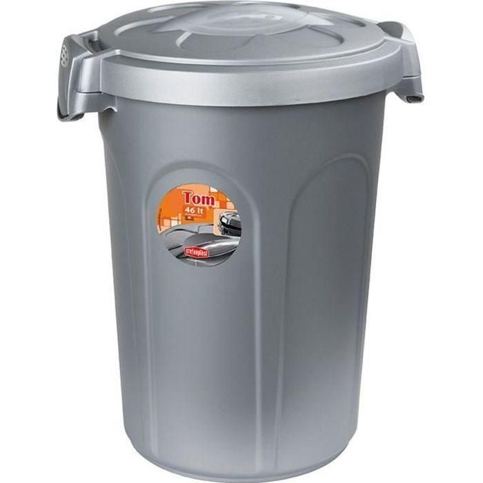 Kerbl TRI8003507705005 Contenedor de comida para perros Tom 16kg 46L - 44.5x40x61cm Gris