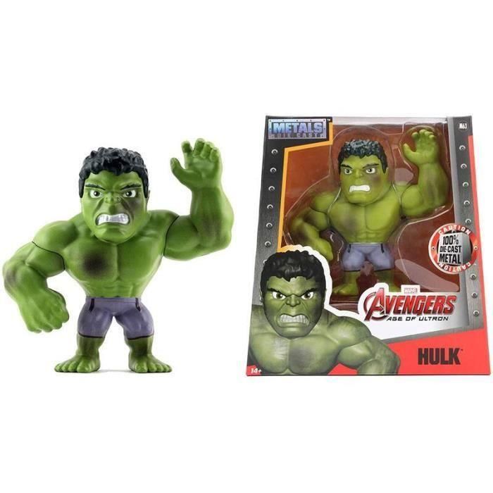Marvel Figura de Metal de Hulk, 15 cm, Personaje Coleccionable del Universo Marvel, Regalo Ideal para Fans a Partir de 8 Años